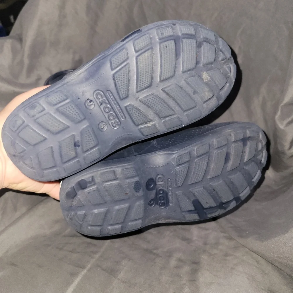 Crocs Kids Unisex Handle It Rain Boots Navy Blue Size J3 Juniors 12803-410
